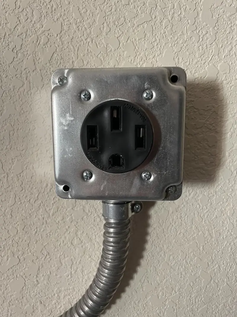 NEMA 14-50 outlet installed for Smart Home Electrical in Pasco